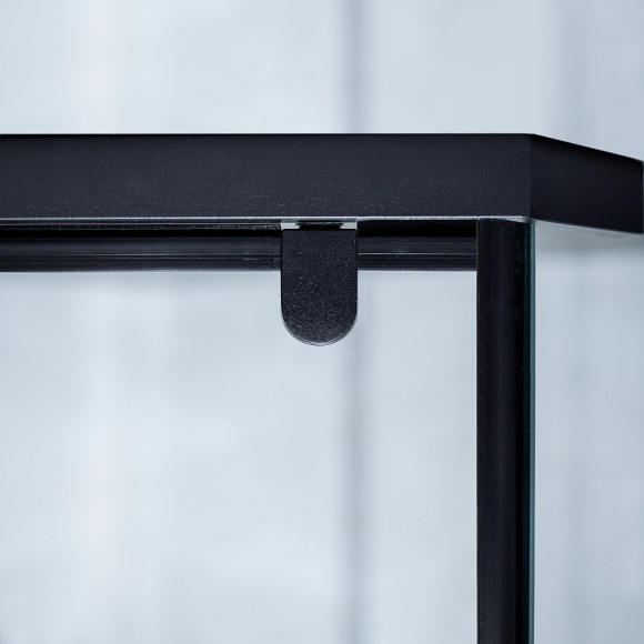 Душевой уголок Berges Solo T Black 100х100 061110 профиль Черный матовый стекло прозрачное Душевой уголок Berges Solo T Black 100х100 061110 профиль Черный матовый стекло прозрачное