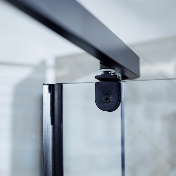 Душевой уголок Berges Solo T Black 100х100 061110 профиль Черный матовый стекло прозрачное Душевой уголок Berges Solo T Black 100х100 061110 профиль Черный матовый стекло прозрачное