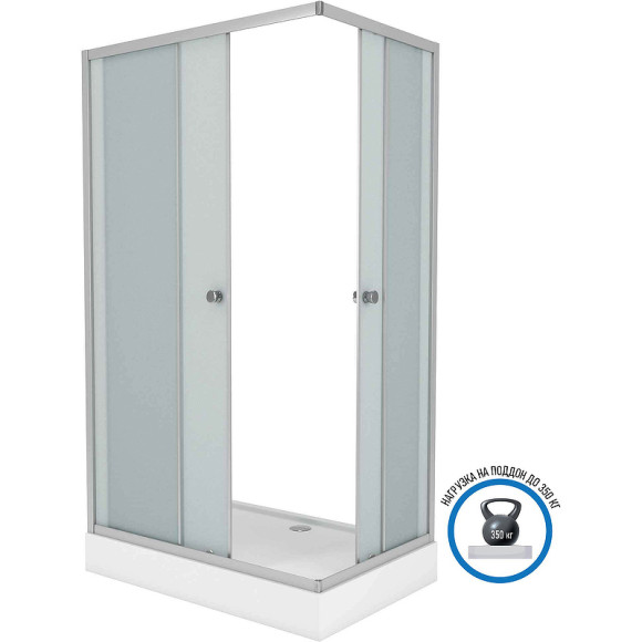 Душевой уголок Niagara Eco 120х80 NG-012-14Q профиль Матовый хром стекло матовое Душевой уголок Niagara Eco 120х80 NG-012-14Q профиль Матовый хром стекло матовое