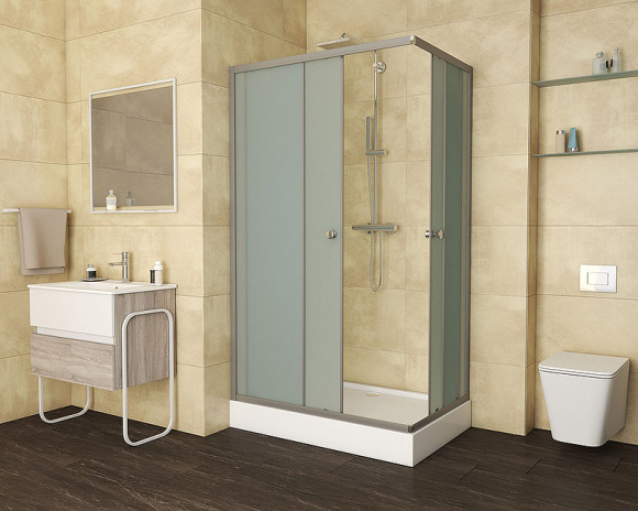 Душевой уголок Niagara Eco 120х80 NG-012-14Q профиль Матовый хром стекло матовое Душевой уголок Niagara Eco 120х80 NG-012-14Q профиль Матовый хром стекло матовое