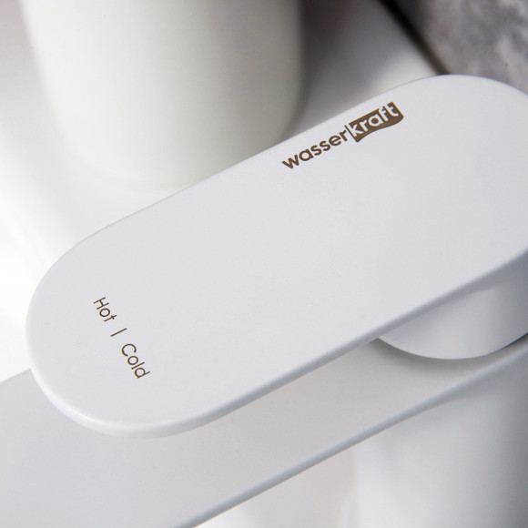 Смеситель для раковины WasserKRAFT Mindel 8503 Белый матовый Смеситель для раковины WasserKRAFT Mindel 8503 Белый матовый