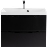 Тумба под раковину BelBagno Marino 70 MARINO-700-2C-SO-NL-P подвесная Nero Lucido
