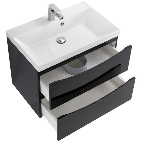 Тумба под раковину BelBagno Marino 70 MARINO-700-2C-SO-NL-P подвесная Nero Lucido Тумба под раковину BelBagno Marino 70 MARINO-700-2C-SO-NL-P подвесная Nero Lucido