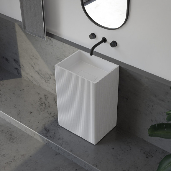 Раковина Abber Stein 50 AS2503-H Белая матовая Раковина Abber Stein 50 AS2503-H Белая матовая