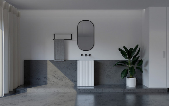 Раковина Abber Stein 50 AS2503-H Белая матовая Раковина Abber Stein 50 AS2503-H Белая матовая