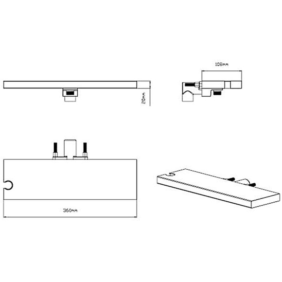 Шланговое подключение Vincea VSRC-41MB Черное матовое Шланговое подключение Vincea VSRC-41MB Черное матовое