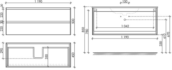 Тумба под раковину Sancos Cento 120 CN120-1KE подвесная Карпатская ель Тумба под раковину Sancos Cento 120 CN120-1KE подвесная Карпатская ель