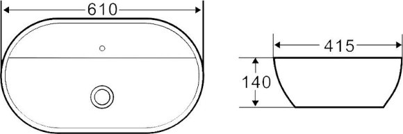 Раковина Boheme Armadi Art Vallessi 61 871 Черная
