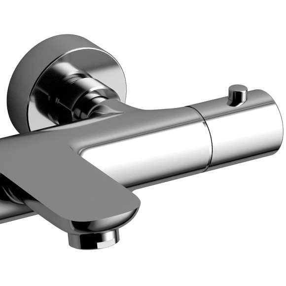 Смеситель для ванны Raiber Graceful RP-008 с термостатом Хром Смеситель для ванны Raiber Graceful RP-008 с термостатом Хром