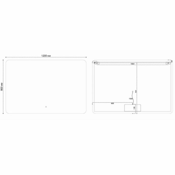 Зеркало Vincea 120 VLM-3BE120 с подсветкой с сенсорным выключателем и диммером Зеркало Vincea 120 VLM-3BE120 с подсветкой с сенсорным выключателем и диммером