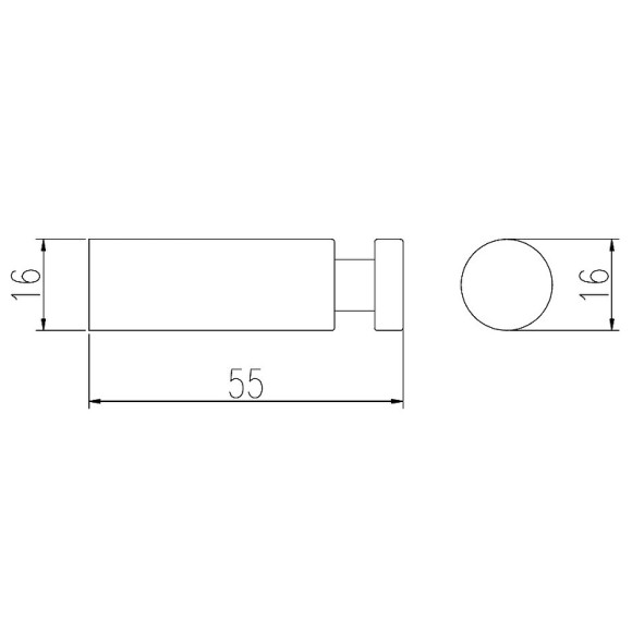 Крючок Rav Slezak Colorado COA0103/55 Хром Крючок Rav Slezak Colorado COA0103/55 Хром