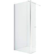 Душевая перегородка New Trendy New Soleo Chrome 80 K-0342 профиль Хром стекло прозрачное