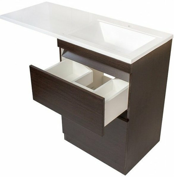 Тумба под раковину Style Line Даллас Люкс Plus 120 R СС-00000424 Венге