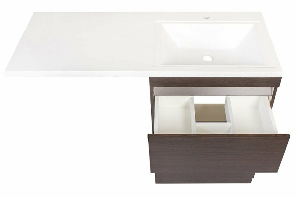 Тумба под раковину Style Line Даллас Люкс Plus 120 R СС-00000424 Венге