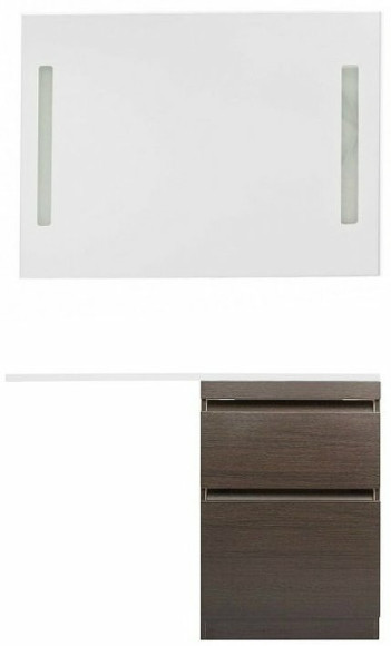 Тумба под раковину Style Line Даллас Люкс Plus 120 R СС-00000424 Венге