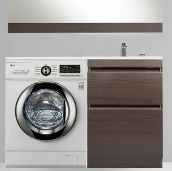 Тумба под раковину Style Line Даллас Люкс Plus 120 R СС-00000424 Венге