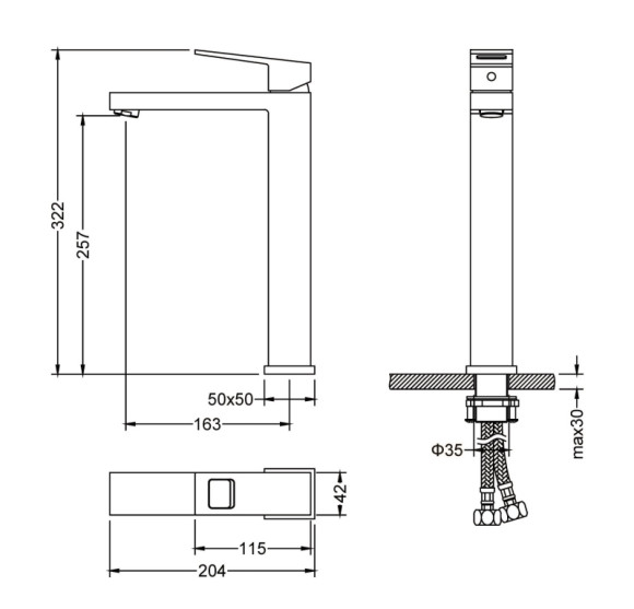 Смеситель для раковины Timo Briana 7111/00F Хром Смеситель для раковины Timo Briana 7111/00F Хром