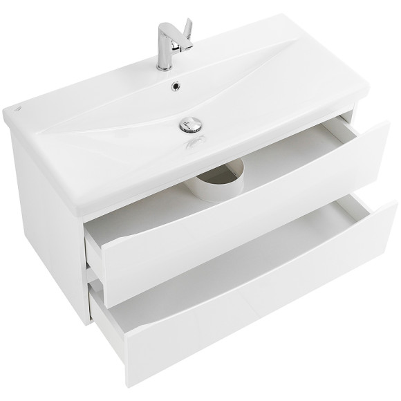 Тумба под раковину BelBagno Marino-Cer 100 MARINO-CER-1000-2C-SO-BO-P подвесная Bianco Opaco