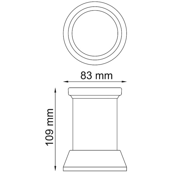 Стакан для зубных щеток WasserKRAFT Donau K-2428 Хром Стакан для зубных щеток WasserKRAFT Donau K-2428 Хром