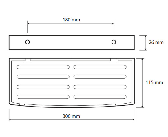 Полка корзина Bemeta Dark 102308080 Черная матовая Полка корзина Bemeta Dark 102308080 Черная матовая