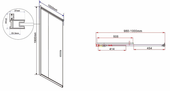 Душевой уголок Vincea Garda 110х100 VSS-1G1011CH профиль Хром стекло шиншилла