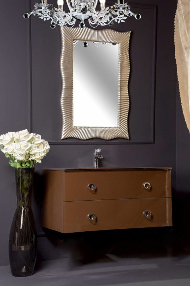 Тумба под раковину Boheme Armadi Art NeoArt 100 831-100-DB подвесная Dark Brown Тумба под раковину Boheme Armadi Art NeoArt 100 831-100-DB подвесная Dark Brown