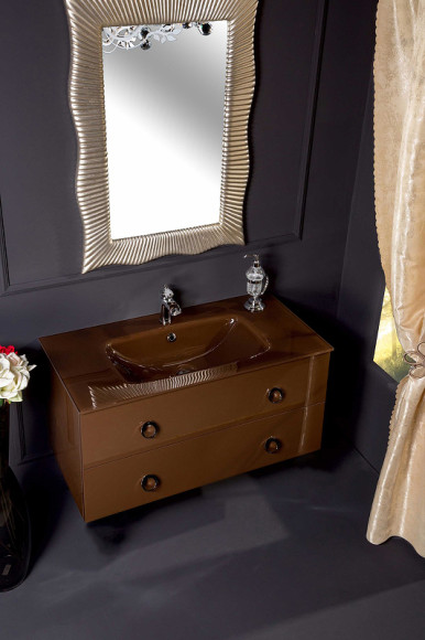 Тумба под раковину Boheme Armadi Art NeoArt 100 831-100-DB подвесная Dark Brown Тумба под раковину Boheme Armadi Art NeoArt 100 831-100-DB подвесная Dark Brown