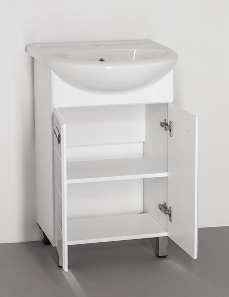 Тумба под раковину Style Line Ирис 55 Белый глянец