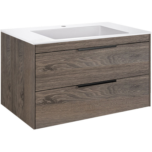 Тумба под раковину Vincea Chiara 2D 80 VMC-2C2800RO подвесная R.Oak Тумба под раковину Vincea Chiara 2D 80 VMC-2C2800RO подвесная R.Oak