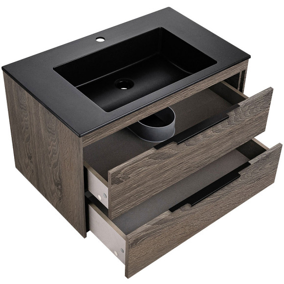 Тумба под раковину Vincea Chiara 2D 80 VMC-2C2800RO подвесная R.Oak Тумба под раковину Vincea Chiara 2D 80 VMC-2C2800RO подвесная R.Oak