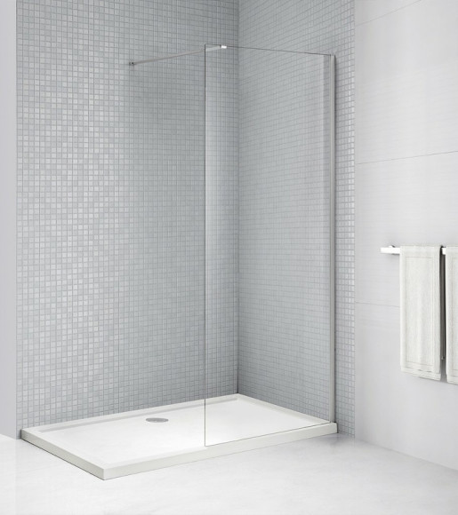 Душевая перегородка Cezares Liberta 85 LIBERTA-L-1-85-120-C-Cr профиль Хром стекло прозрачное