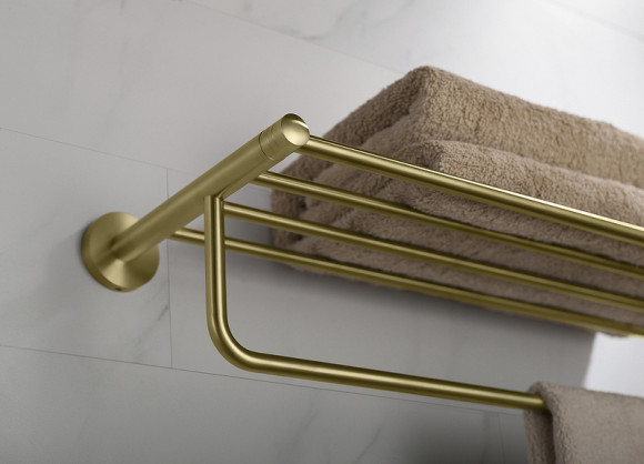 Полка для полотенец Timo Saona 13058/17 Золото матовое