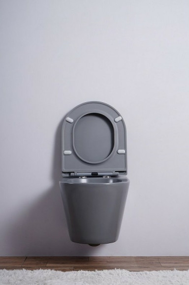 Унитаз Esbano Clavel ESUPCLAVGM подвесной Серый матовый с сиденьем Микролифт