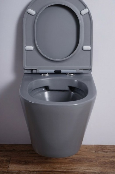 Унитаз Esbano Clavel ESUPCLAVGM подвесной Серый матовый с сиденьем Микролифт