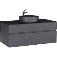 Тумба под раковину Raval Decent 100 Dec.01.100/A/RL подвесная Антрацит