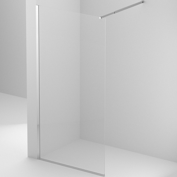 Душевая перегородка BelBagno Kraft 120 KRAFT-L-1-120-C-Cr профиль Хром стекло прозрачное