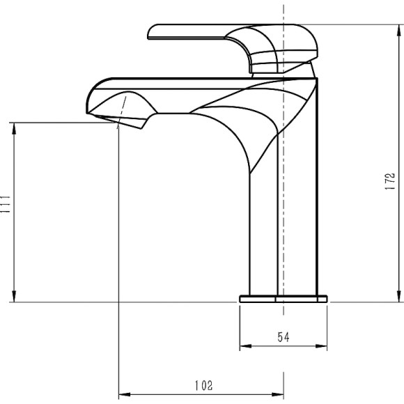 Смеситель для раковины Swedbe Iris 2210 Хром Смеситель для раковины Swedbe Iris 2210 Хром