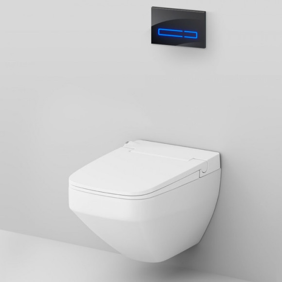 Комплект унитаза биде с инсталляцией AM.PM Inspire V2.0 FlashClean IS450A38.CCC50A с электронным сиденьем Микролифт с функцией биде и Черной клавишей смыва Комплект унитаза биде с инсталляцией AM.PM Inspire V2.0 FlashClean IS450A38.CCC50A с электронным сиденьем Микролифт с функцией биде и Черной клавишей смыва