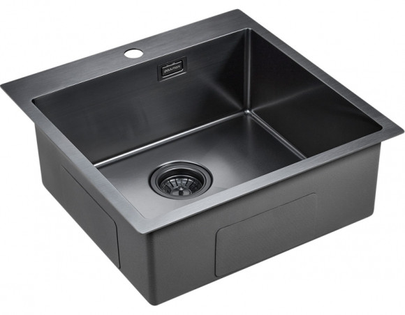 Кухонная мойка Paulmark Velten 51 PM905151-GM Вороненая сталь Кухонная мойка Paulmark Velten 51 PM905151-GM Вороненая сталь