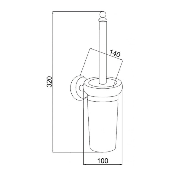 Ершик для унитаза Boheme Vogue Nero 10194 Хром Ершик для унитаза Boheme Vogue Nero 10194 Хром