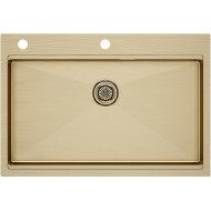 Кухонная мойка Paulmark Kroner-Pro 75 PM707551-BG Брашированное золото Кухонная мойка Paulmark Kroner-Pro 75 PM707551-BG Брашированное золото