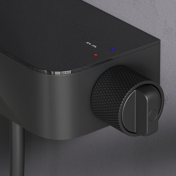 Душевая система AM.PM Func F078F322 с термостатом Черная матовая