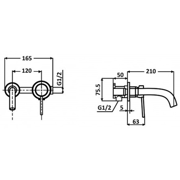 Смеситель для раковины ALMAes Atlas TVZ-0814 Хром Смеситель для раковины ALMAes Atlas TVZ-0814 Хром