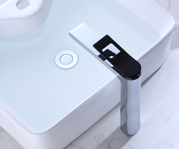 Смеситель для раковины Bronze de Luxe Element EL21CB Хром Черный