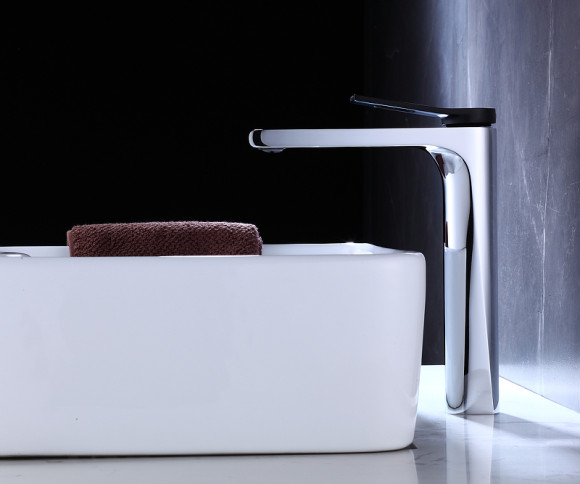 Смеситель для раковины Bronze de Luxe Element EL21CB Хром Черный