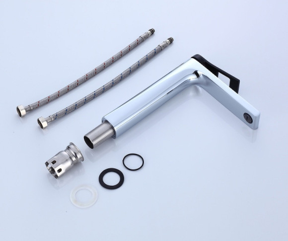 Смеситель для раковины Bronze de Luxe Element EL21CB Хром Черный