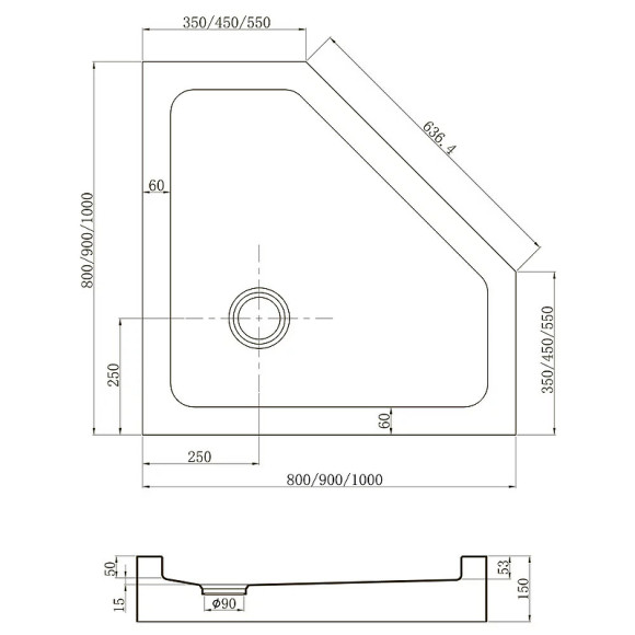 Акриловый поддон для душа Veconi Tezeo TZ-53B 80x80 TZ53B-80-C5 Черный Акриловый поддон для душа Veconi Tezeo TZ-53B 80x80 TZ53B-80-C5 Черный