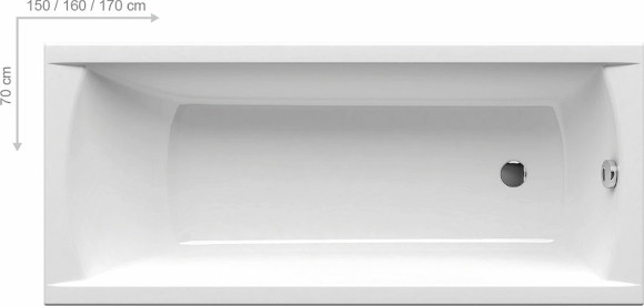 Акриловая ванна Ravak Classic 170x70 C541000000 без гидромассажа Акриловая ванна Ravak Classic 170x70 C541000000 без гидромассажа