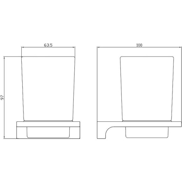 Стакан для зубных щеток Rav Slezak Nil NLA0201 Хром Стакан для зубных щеток Rav Slezak Nil NLA0201 Хром