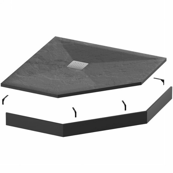 Душевой поддон из искусственного камня Grossman Strong 90x90 GR-S29090D Графит Душевой поддон из искусственного камня Grossman Strong 90x90 GR-S29090D Графит